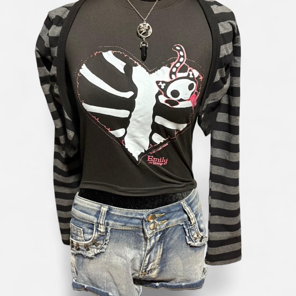 Emily The Strange Crop Top Shirt